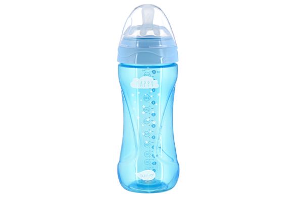 Детская бутылочка Nuvita 6052 Mimic Cool 330мл 4+ Антиколиковая голубая NV6052SKY фото