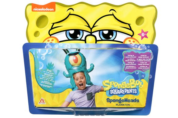 Игрушка-головной убор SpongeBob SpongeHeads Plankton EU690604 фото