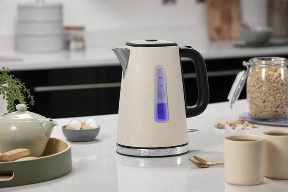 Russell Hobbs Электрочайник Luna Stone, 1.7л, металл, под камень, бежевый 26960-70 фото