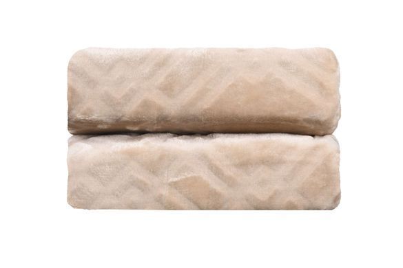 ARDESTO Плед Embossed, 200х220см, тауп, 100% полиэстер