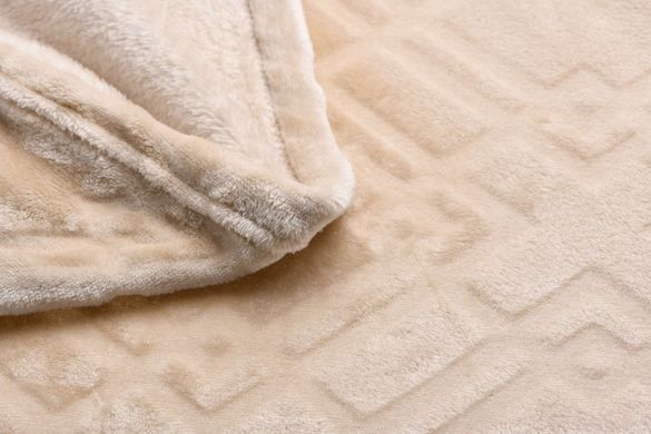 ARDESTO Плед Embossed, 200х220см, тауп, 100% полиэстер