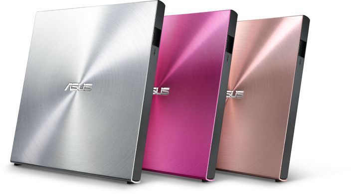 ASUS Привід оптичний портативний ASUS SDRW-08U5S-U DVD+-R/RW burner USB2.0 срібло Retail Box Slim 90DD0112-M29000 фото