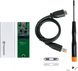 Портативный корпус для SSD SATA M.2 2280 Transcend USB 3.1 Gen 1 Metal Silver 5 - магазин Coolbaba Toys