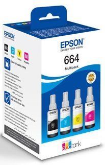 Контейнери з чорнилом Epson L100/L200 Multipack (C,M,Y,Bk) C13T66464A фото
