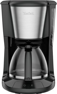 Tefal Кавоварка Tefal крапельна Subito 1.25л, мелена, чорно-сріблястий CM5S1DE0 фото