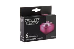 Цеглинки 2х2 LIGHT STAX Junior з LED підсвіткою Expansion Рожеві M04008 - купити в інтернет-магазині Coolbaba Toys