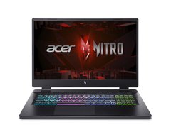 Acer Ноутбук Nitro 17 AN17-71 17.3" FHD IPS, Intel i7-13700HX, 16GB, F1TB, NVD4050-6, Lin, чорний NH.QJGEU.001 фото