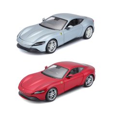 Автомодель - Ferrari Roma (ассорти серый металлик, красный металлик, 1:24) 18-26029 фото