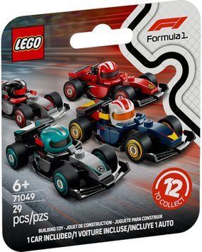 LEGO Конструктор LEGO Minifigures Колекційні автомобілі для перегонів F1 71049 фото