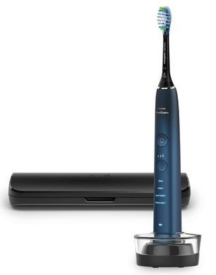 Philips Щетка зубная электр. Sonicare DiamondClean 9000 Series, 62т. колеб/мин, насадок-1, футляр, Bluetooth, черный HX9911/88 фото