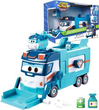 Super Wings Ігровий набір Вантажівка Марка для сміття та прибирання EU770854 фото