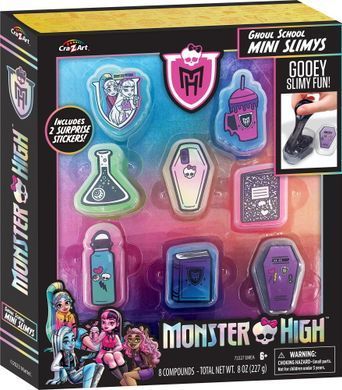 Cra-Z-Art Слайм Monster High Ghoul School Mini Mania, набір 10од 72227CRA фото