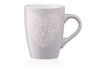 ARDESTO Чашка Heart, 330 мл, серая, керамика AR3467GR фото