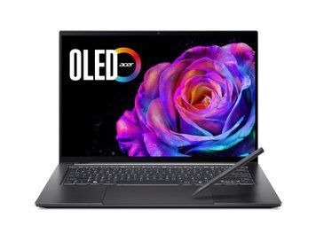 Acer Ноутбук Acer Swift X 14 SFX14-73G 14.5" 2.8K OLED, Intel U7-255H, 16GB, F1TB, NVD5050-8, Win11, сірий NX.J83EU.003 фото