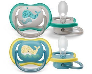 AVENT Пустушка Avent Ultra Air, 18+ міс., дизайн нейтральний, 2 шт. SCF349/24 фото