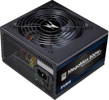 Zalman Блок живлення Megamax (800W), 83%, 80+ White, 120mm, 1xMB 24pin(20+4), 2xCPU (8pin+(4+4)pin), 4xMolex, 8xSATA, 4xPCIe 8pin(6+2) ZM800-TXII фото
