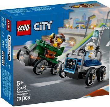 LEGO Конструктор City &laquo;Самолет против больничной кровати&raquo; Набіо для перегонов 60459 фото