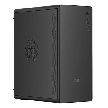 2E Gaming Корпус Credo V500B без БЖ, 1xUSB3.0, 1х USB 2.0, 1xUSB Type-C, 1x120мм, VGA 310мм, ATX, чорний 2E-V500B фото
