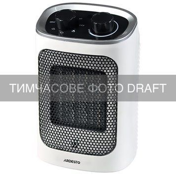 ARDESTO Тепловентилятор FHC-1500MCW 15м2, 1500Вт, мех. упр-ння, керам. нагрів. елемент, білий FHC-1500MCW фото
