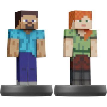 Nintendo Фігурка Amiibo Minecraft Steve and Alex 045496381059 фото