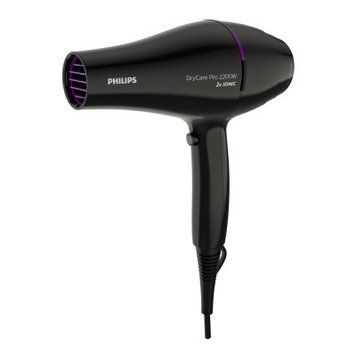 Philips Фен DryCare ACmotor, 2200Вт, 3 режими, дифузор, іоніз-я, хол. обдув, чорний BHD274/00 фото