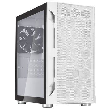 SilverStone Корпус FARA FAH1MW-G, без БЖ, 1xUSB3.0, 2xUSB2.0, 1x120mm Black fan, TG Side Panel, mATX, White SST-FAH1MW-G фото