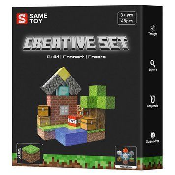 Same Toy Magnetic construction set Same Toy Creative Set Patio, 48pcs MCRAFT-4129-SM фото