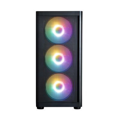 Zalman Корпус Zalman M4 SE без БП, 1xUSB3.0, 2xUSB2.0, 6x120мм FRGB, VGA 320мм, LCS ready, TG Side Panel, mATX, чорний M4SEBLACK фото