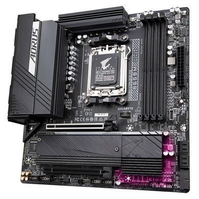 Gigabyte Материнская плата B650M AORUS ELITE sAM5 B650 4xDDR5 M.2 HDMI DP mATX B650M_AORUS_ELITE фото