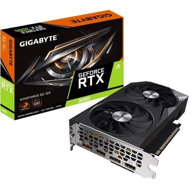 Gigabyte Відеокарта GeForce RTX 3060 12GB GDDR6 WINDFORCE OC GV-N3060WF2OC-12GD фото