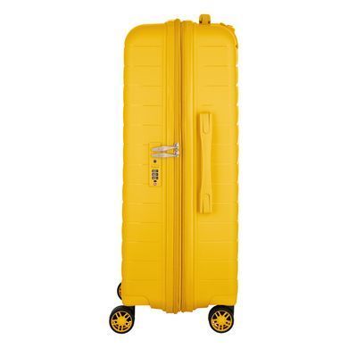 2E Suitcase Middle, Aero, polypropylen, 63/78 L, TSA, 4 wheels, EXP, amber yellow 2E-SPP-AERO-M-AY фото