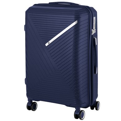 Набор пластиковых чемоданов 2E, SIGMA,(L+M+S), 4 колеса, тёмно-синий 2E-SPPS-SET3-NV фото