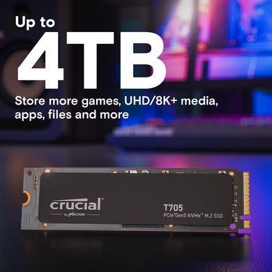 Crucial Накопичувач SSD Crucial M.2 1TB PCIe 5.0 T705 CT1000T705SSD3 фото