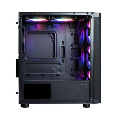 Zalman Корпус Zalman M4 SE без БП, 1xUSB3.0, 2xUSB2.0, 6x120мм FRGB, VGA 320мм, LCS ready, TG Side Panel, mATX, чорний M4SEBLACK фото