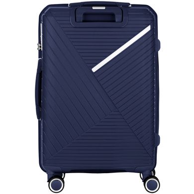 Набір пластикових валіз 2E, SIGMA,(L+M+S), 4 колеса, темно-синій 2E-SPPS-SET3-NV фото