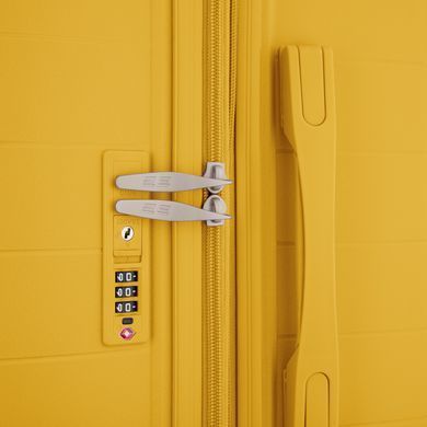 2E Suitcase Middle, Aero, polypropylen, 63/78 L, TSA, 4 wheels, EXP, amber yellow 2E-SPP-AERO-M-AY фото