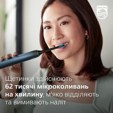 Philips Щетка зубная электр. Sonicare DiamondClean 9000 Series, 62т. колеб/мин, насадок-1, футляр, Bluetooth, черный HX9911/88 фото