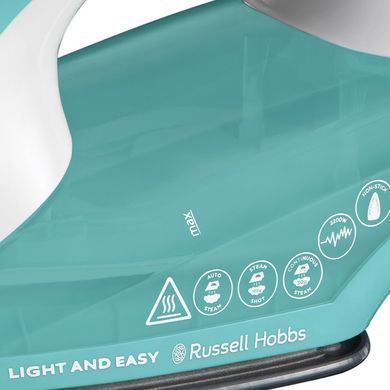 Russell Hobbs Утюг 26482-56 Light & Easy, 2400 Вт, паровой удар 115г, 240 мл, аквамарин 26470-56 фото