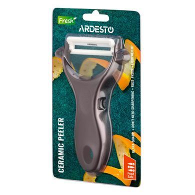 ARDESTO Овощечистка керамическая Fresh, керамика, пластик, коричневый