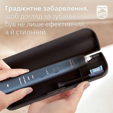 Philips Щетка зубная электр. Sonicare DiamondClean 9000 Series, 62т. колеб/мин, насадок-1, футляр, Bluetooth, черный HX9911/88 фото
