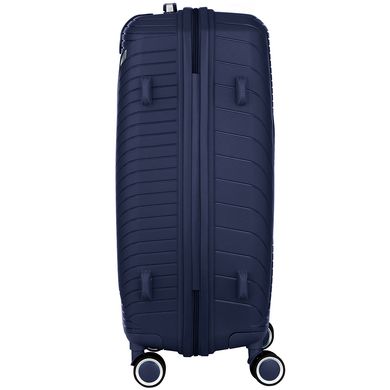 Набір пластикових валіз 2E, SIGMA,(L+M+S), 4 колеса, темно-синій 2E-SPPS-SET3-NV фото