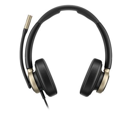 Poly Гарнитура компьютерная стерео On-ear HP Mission 825, USB-A, USB-C, 4 x Uni-mic, ANC, Beamforming, AI noise cancelling, Teams, Zoom, Google Meet, черный C01FCAA фото