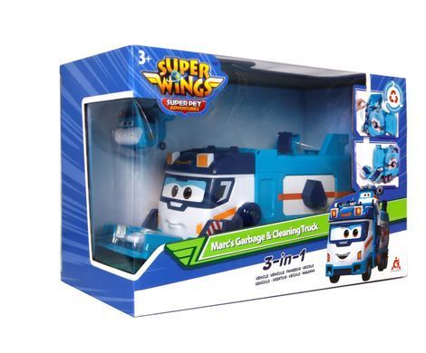 Super Wings Игровой набор Грузовик Марка для мусора и уборки EU770854 фото
