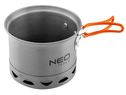 Набор посуды туристический Neo Tools, 2в1, набор кастрюль с радиатором, сертификат LFGB, чехол, 0.268кг 63-144 фото