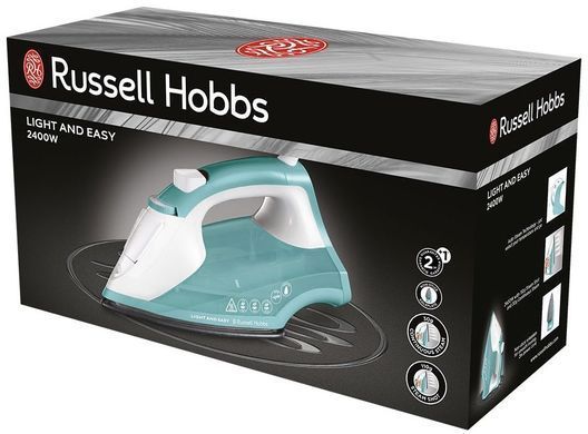 Russell Hobbs Утюг 26482-56 Light & Easy, 2400 Вт, паровой удар 115г, 240 мл, аквамарин 26470-56 фото