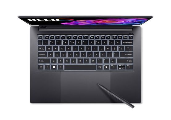 Acer Ноутбук Acer Swift X 14 SFX14-73G 14.5" 2.8K OLED, Intel U7-255H, 16GB, F1TB, NVD5050-8, Win11, сірий NX.J83EU.003 фото