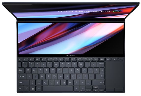 ASUS Ноутбук Zenbook Pro 14 Duo UX8402VV-P1046 14.5" 2.8K OLED, Intel i9-13900H, 32GB, F2TB, NVD4060-8, NoOS, Чорний 90NB1172-M002V0 фото