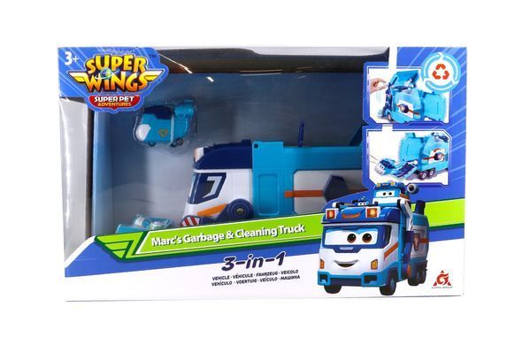 Super Wings Игровой набор Грузовик Марка для мусора и уборки EU770854 фото
