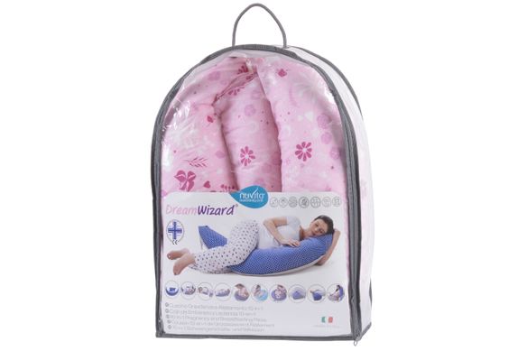 Подушка для беременных и для кормления Nuvita 10 в 1 DreamWizard Розовая NV7100PINK фото
