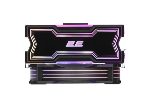 Процесорний кулер 2E Gaming Air Cool AC120D4TC-ARGB, LGA1700, 1366, 1200, 115X, AM5, AM4, AM3, AM3+, AM2, AM2+, FM2, FM1, 4pin PWM,+ 5V 3pin RGB, TDP 180W 2E-AC120D4TC-ARGB фото